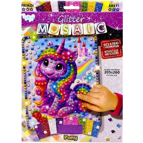 Креативна творчість "GLITTER MOSAIC: PONY"  мініатюра фото 1