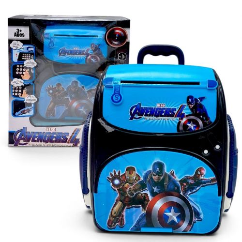 Сейф “Рюкзак” Avengers з підсвічуванням, імітація сканування відбитка  мініатюра фото 1