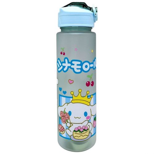 Пляшка для води "Sanrio: Cinnamonroll" місткість: 750 мл, пластикова, трубочка, ремінець, в пакеті (БЛАКИТНИЙ)  мініатюра фото 1
