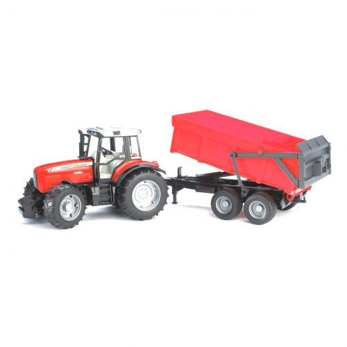 Набір іграшковий.  Трактор Massey Ferguson 7480 з причепом  мініатюра фото 1