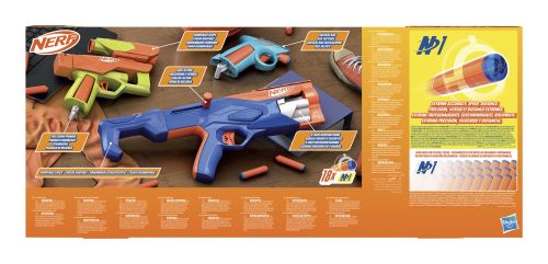 Набір з 3-х іграшкових бластерів та 18 стріл, серії Nerf N Series  мініатюра фото 1