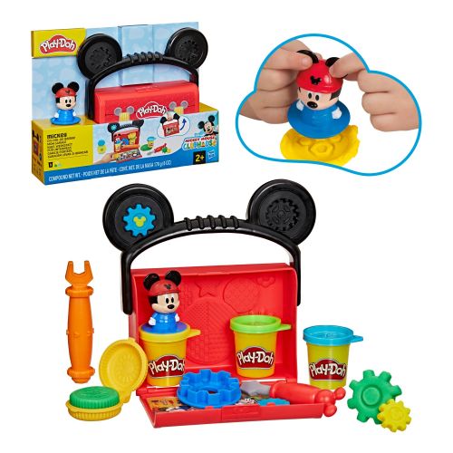 PD Набір для творчості з масою для ліплення Disney Junior.  Набір для подорожей. Гараж  мініатюра фото 1
