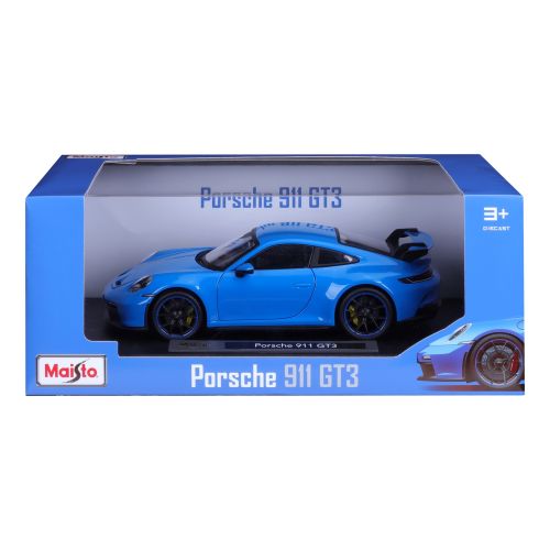 Автомодель в масштабі 1:18 - 2022 Porsche 911 GT3 синій  мініатюра фото 1