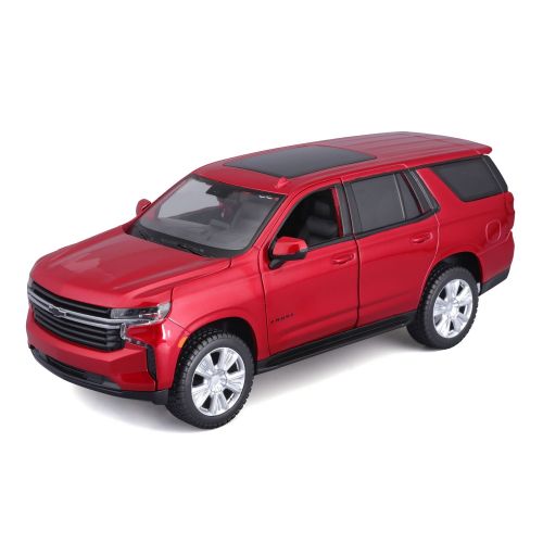 Автомодель в масштабі 1:24 - 2021 Chevy Tahoe червоний  мініатюра фото 1