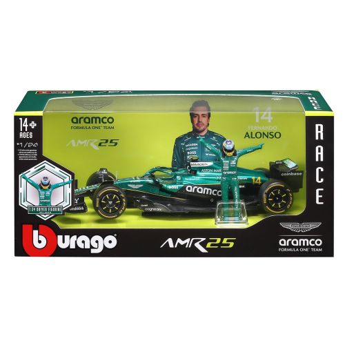 Автомодель з фігуркою – Aston Martin AMR25 (2025) (1:24)  мініатюра фото 1