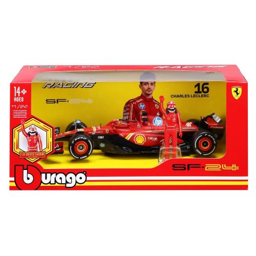 Автомодель з фігуркою – Ferrari SF-24 (2024) (1:24)  мініатюра фото 1