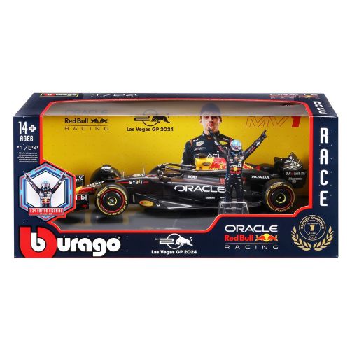 Автомодель з фігуркою – Oracle Red Bull Racing RB20 (2024) (1:24)  мініатюра фото 1