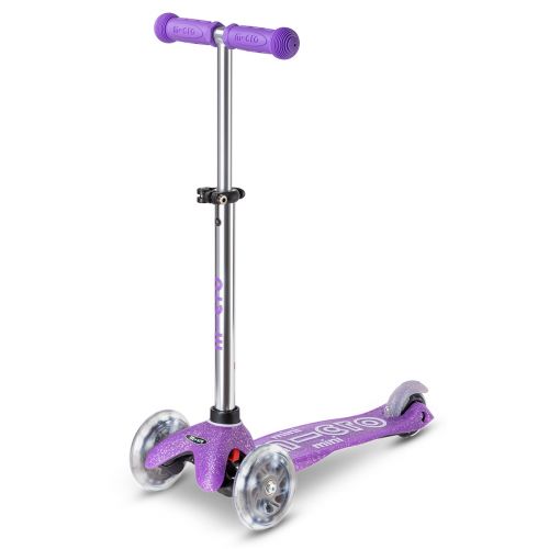Самокат Micro серії Mini Deluxe Fairy Glitter LED – Пурпуровий  мініатюра фото 1