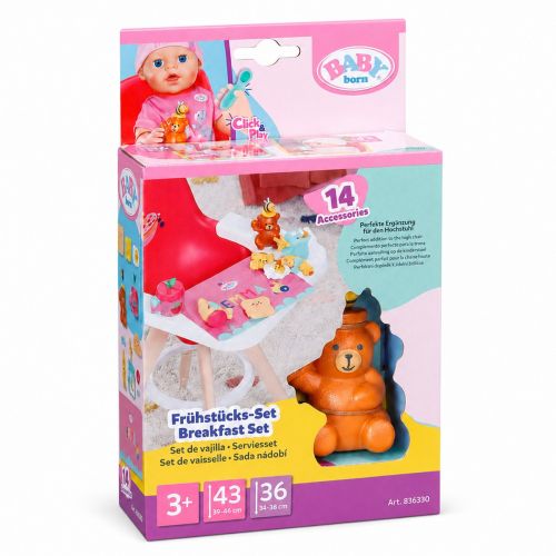 Ігровий набір Baby Born серії Click & Play – Сніданок для ляльки  мініатюра фото 1