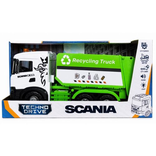 Автомодель серії Mid Truck – Сміттєвоз Scania (світло, звук)  мініатюра фото 1