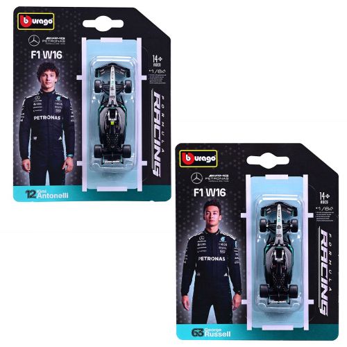 Автомодель - Mercedes-AMG F1 W16 (2025) (1:64)  мініатюра фото 1