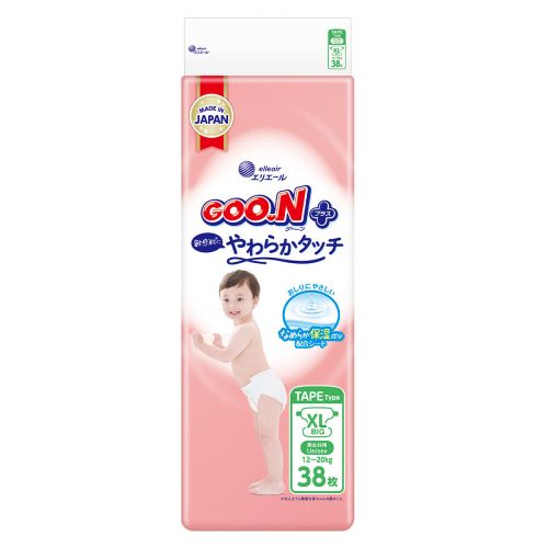 Підгузки Goo. N Plus для дітей (розмір 5(XL), 12-20 кг, 38 шт. )  мініатюра фото 1