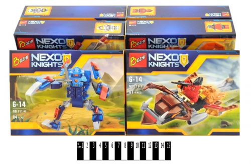 "Brick" "NEXO knights" (коробка 6 шт. ) 111 р. 18,5х14,5х4,5см.  / 30 / фото