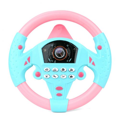 Кермо Кмітливий шофер WToys, ОЗВУЧУВАННЯ УКРАЇНСЬКОЮ МОВОЮ, фрази, віршик, пісня, звуки, кріплення на присосках, в коробці (БЛАКИТНИЙ)