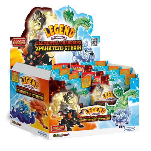 Дисплей стретч-игрушек серии Legend of animals Макси – Хранители стихий (10 шт)  мініатюра фото 1
