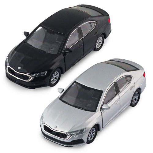 Автомодель - Skoda Octavia (чорний, сріблястий)  мініатюра фото 1