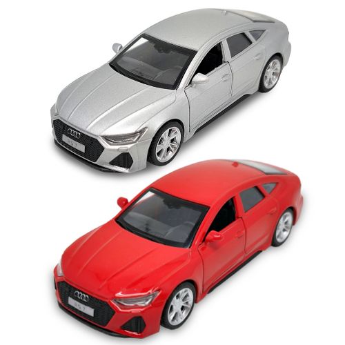 Автомодель – Audi RS 7 Sportback (червоний, сріблястий)  мініатюра фото 1