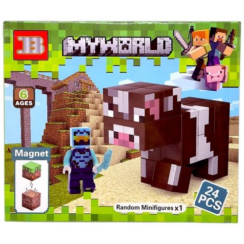 Магнітний конструктор "Майнкрафт/Minecraft: Корова" фото