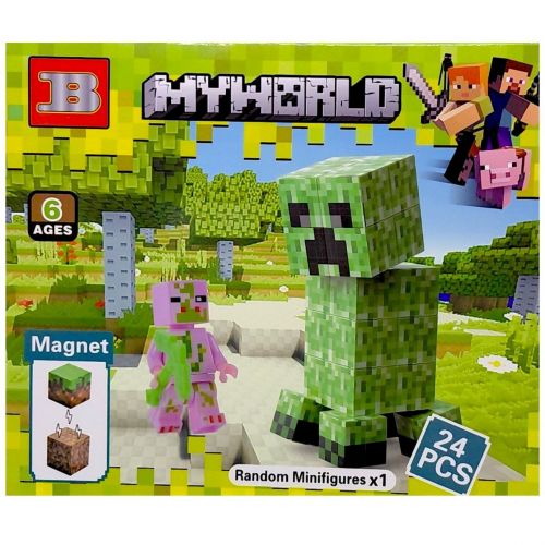 Магнітний конструктор "Майнкрафт/Minecraft: Крипер" фото