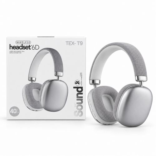 Наушники Bluetooth, встроенный аккумулятор 5.4V, разъем для TF карты, AUX разъем, в коробке (СЕРЫЙ) фото