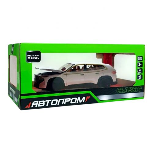 МАШИНА МЕТАЛЛИЧЕСКАЯ "АВТОПРОМ" 1:24 BMW XM (БЕЛЫЙ) фото