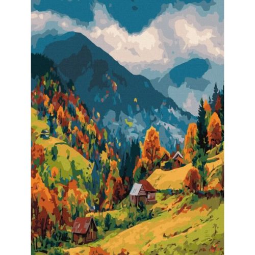 Картина за номерми "Душа Карпат" 30х40см  мініатюра фото 1