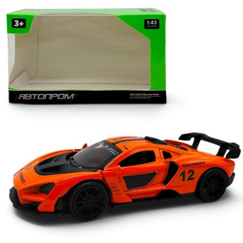 МАШИНА МЕТАЛЕВА "АВТОПРОМ" 1:43 MCLAREN (ПОМАРАНЧЕВИЙ)  мініатюра фото 1