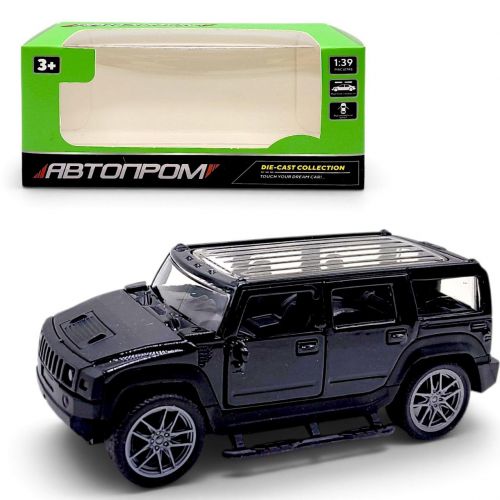 МАШИНА МЕТАЛЕВА "АВТОПРОМ" 1:43 HUMMER (ЧОРНИЙ)  мініатюра фото 1