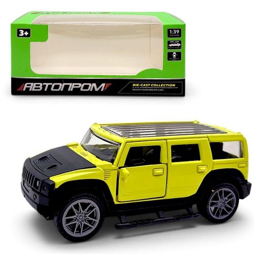 МАШИНА МЕТАЛЕВА "АВТОПРОМ" 1:43 HUMMER (САЛАТОВИЙ)  мініатюра фото 1