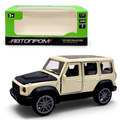 МАШИНА МЕТАЛЕВА "АВТОПРОМ" MERCEDES G-CLASS (БЕЖЕВИЙ)  мініатюра фото 1