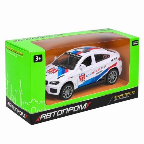 МАШИНА "АВТОПРОМ" BMW Х6 (БІЛИЙ)  мініатюра фото 1