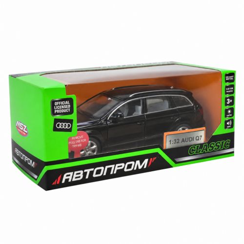 МАШИНА МЕТАЛЕВА "АВТОПРОМ" 1:32 AUDI Q7 (ЧОРНИЙ)  мініатюра фото 1