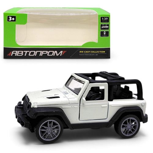 МАШИНА МЕТАЛЕВА "АВТОПРОМ" 1:43 JEEP WRANGLER COUPE (БІЛИЙ)  мініатюра фото 1