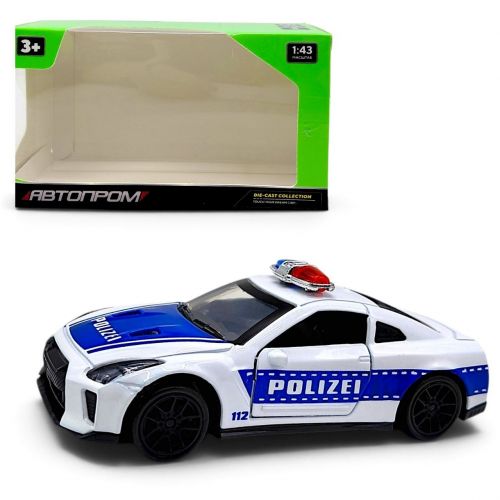 МАШИНА МЕТАЛЕВА "АВТОПРОМ" POLIZEI (БІЛИЙ)  мініатюра фото 1