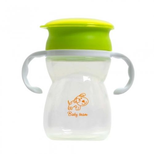 Поїльник-непроливайка 360 з ручками, 300 мл (300 ml)  мініатюра фото 1