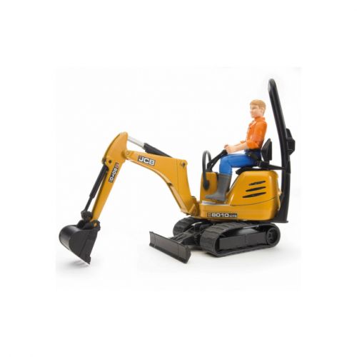 Набір іграшковий.  Мікро-екскаватор JCB 8010 CTS та фігурка (13. 5х6. 3х13. 5 см)  мініатюра фото 1