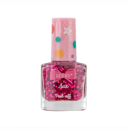 Лак для нігтів "Конфетті"з блискітками, колір фуксія 5,5 мл, т. м.  Lukky  мініатюра фото 1