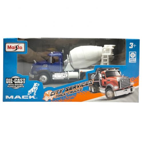 Машинка іграшкова "City Services- Mack Trucks:Бетонозмішувач" (СИНЬО-БІЛИЙ)  мініатюра фото 1