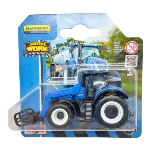 Машинка іграшкова Mini Work Machine Tractors with Front Loader (СИНІЙ)  мініатюра фото 1