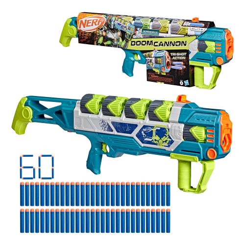 NERF Бластер іграшковий Nerf Rebel Ops Doom Cannon, 60 дротиків, 5 супершелів  мініатюра фото 1