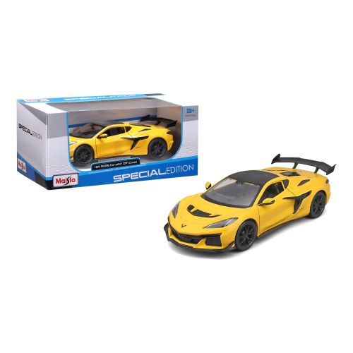 Машинка іграшкова 2025 Corvette ZR1 Coupe, масштаб 1:24 жовтий  мініатюра фото 1