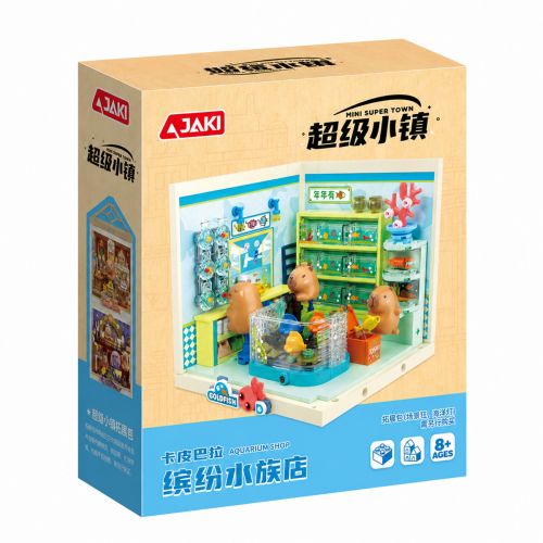 Конструктор JAKI серії "Mini Super Town" - АКВАРІУМНА КРАМНИЧКА КАПІБАР  мініатюра фото 1