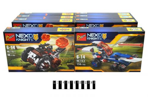 "Brick" "NEXO knights" (коробка 8 шт. ) 110 # 1-4 р. 50 * 18,6 * 16 см.  / 128 / фото