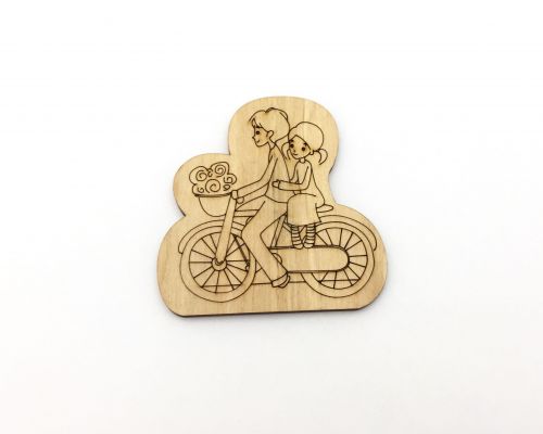 Дерев'яні магніти Романтика № 10  мініатюра фото 1