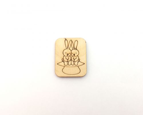 Дерев'яні магніти Романтика № 20  мініатюра фото 1