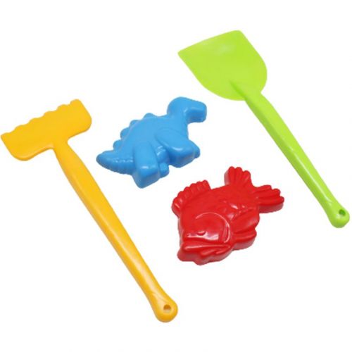 Пісочний набір "Грабельки, лопатка і 2 пасочки" (мікс)  мініатюра фото 1