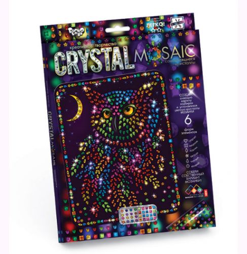 Набір для креативної творчості "CRYSTAL MOSAIC", "Філін" фото