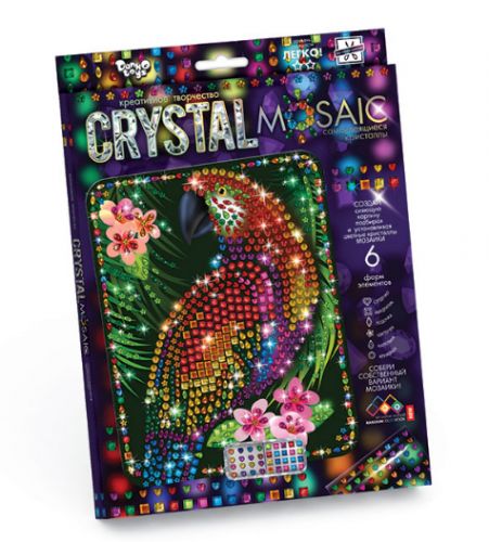 Набір для креативної творчості "CRYSTAL MOSAIC", "Папуга" фото