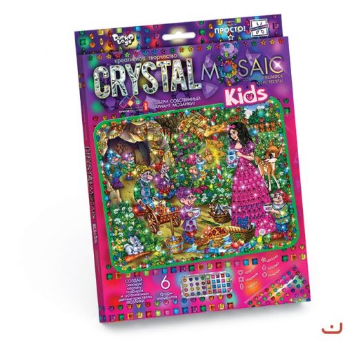 Набір для креативної творчості "CRYSTAL MOSAIC KIDS", "Білосніжка"  мініатюра фото 1