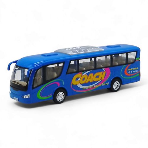 Машинка KINSFUN "Автобус" (синій) картинка Машинка KINSFUN "Автобус" (синій) фото